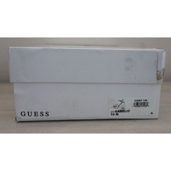 GUESS Women's Sz 10M Ivory Gabeli Croc-Embossed Platform 5" Heeled Sandals - Picture 13 of 13